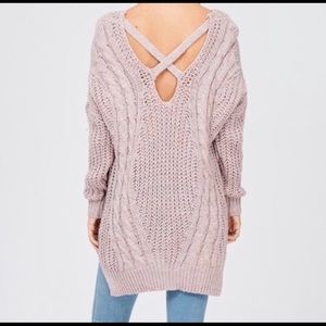 WISHLIST DUSTY ROSE OVERSIZED SWEATER